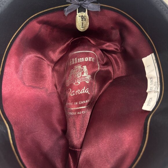 Vintage Biltmore Panda Dry Bone Size 7 Tan Beige Canadian Feather Woven Hat - Picture 5 of 9